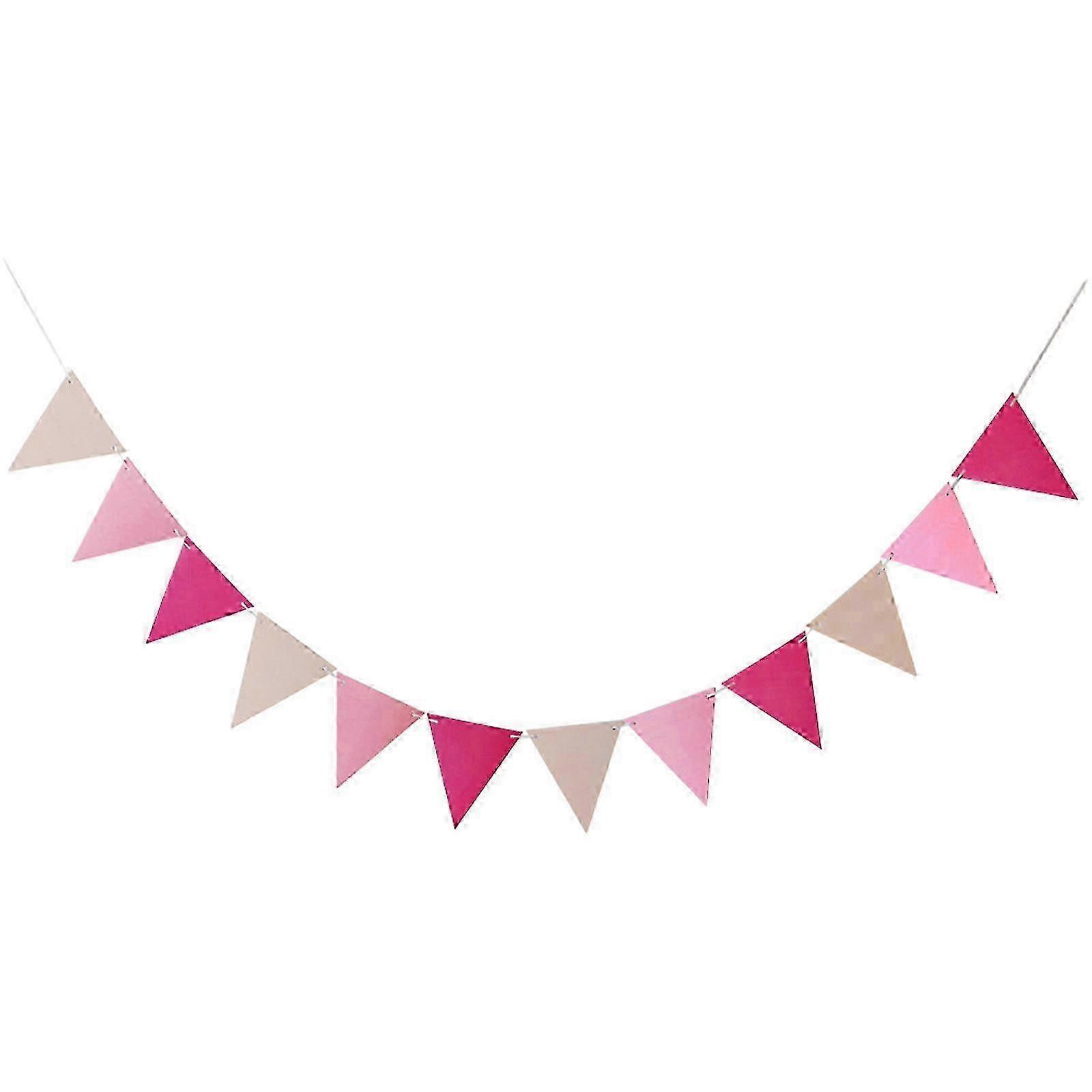 5m Paper Triangle Garland Macaron