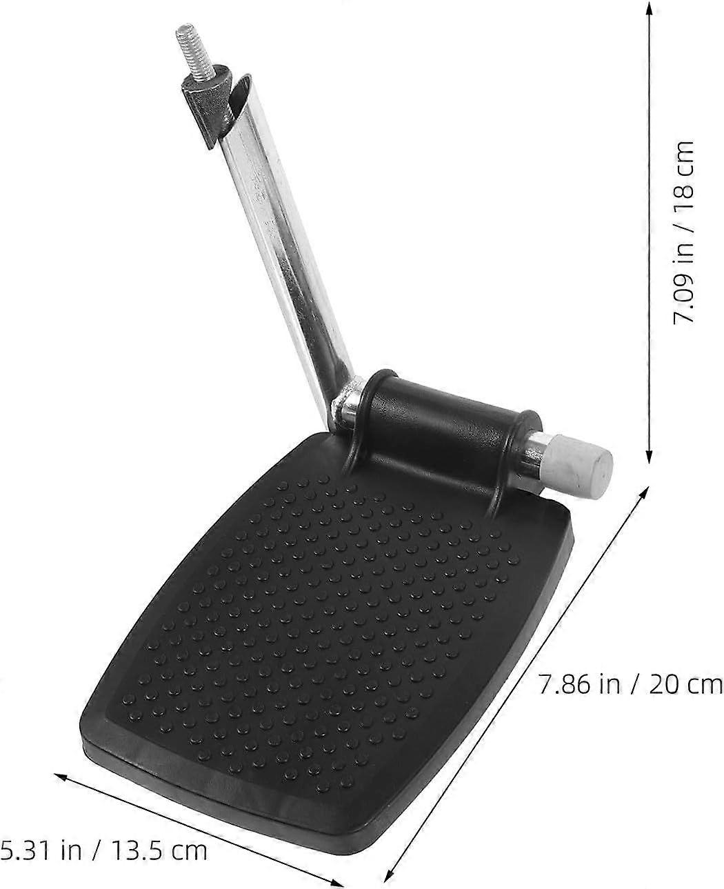 Footrest Replacement Pair Metal ABS Black Pedal