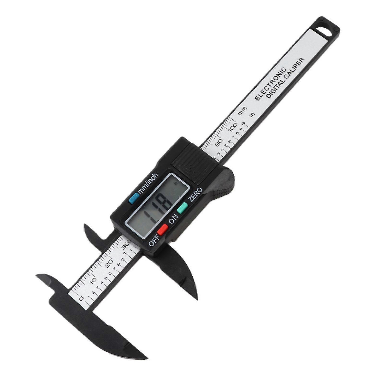 Practical 100 mm Plastic Electronic Digital Caliper with Large LCD Screen (Without Battery)