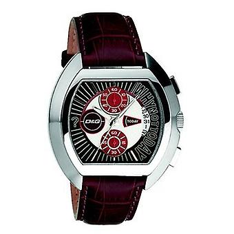D & g High Security Quarz Analog Herren Uhr mit Kuhfell Armband DW0213