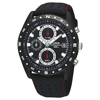 Lorus horloges Quartz analoge man horloge met koeienhuid armband RM375BX8