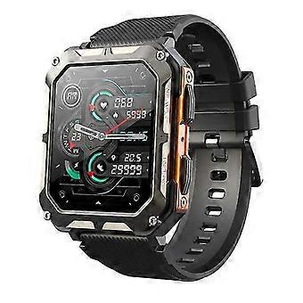1.83 Inch Men's Smart Watch, Fitness Tracker with Heart Rate Blood Pressure, BT Call Music, Compatible with Android iOS