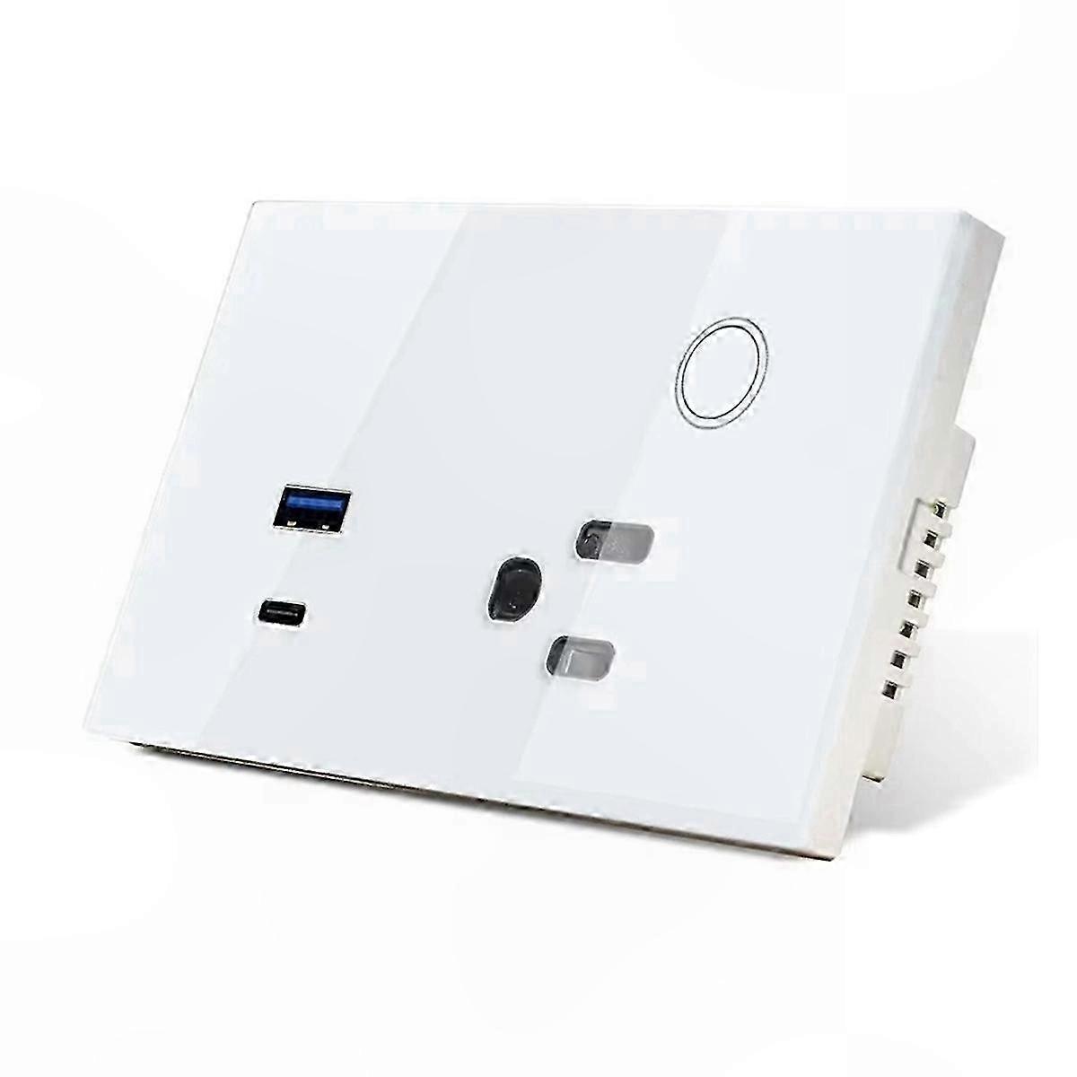Smart EU Socket 15A USB-C Touch