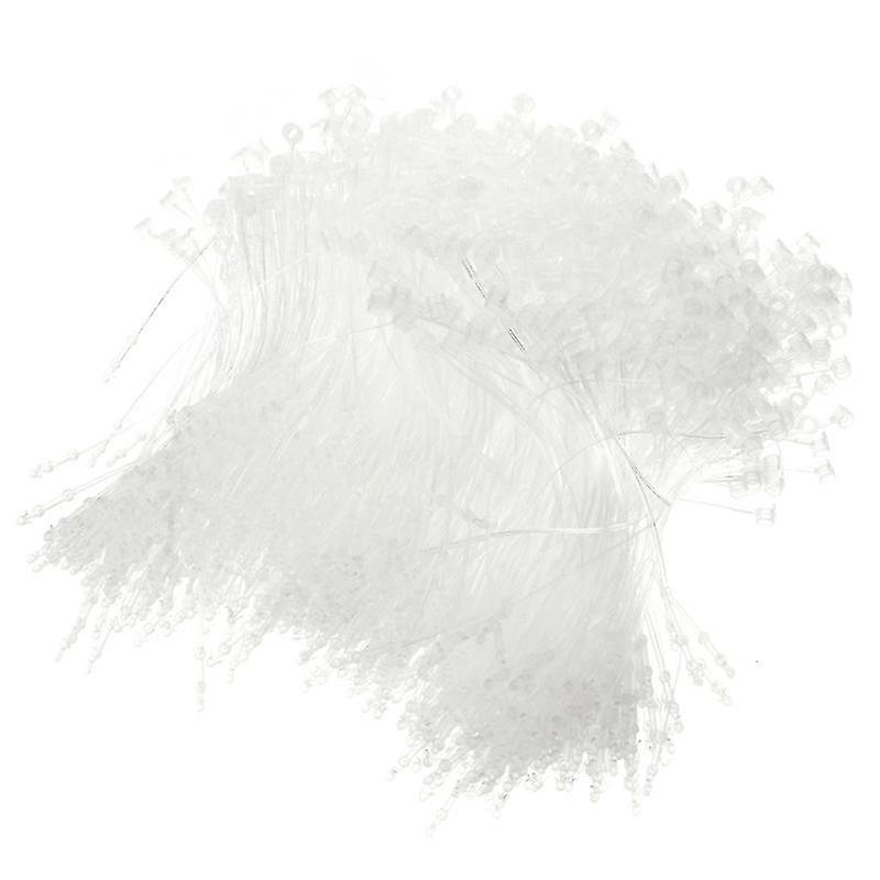 9X0.5cm Transparent Thread & Floss 5000pcs Plastic Tags Fastener Hanging Tags Snap Lock Pin Black Se