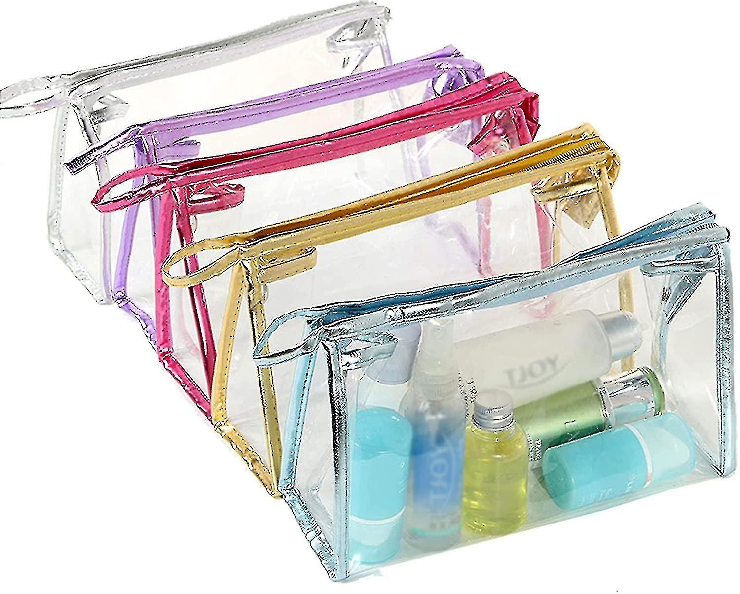 5個透明化粧品バッグエアトラベル化粧品バッグ防水ポーチ