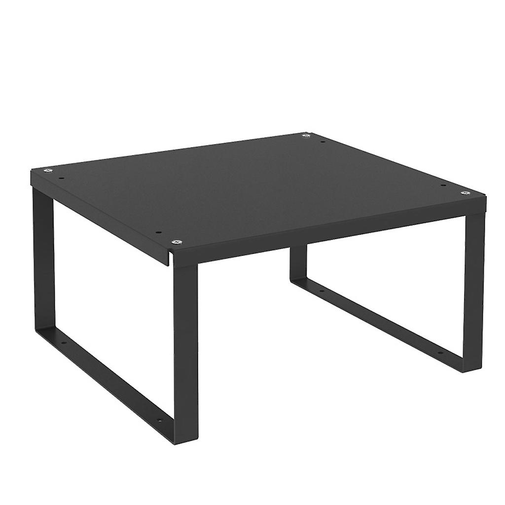 Schwarzer erweiterbarer Küchenschrank Metallregal Rack Organizer Stapelbare Regale L