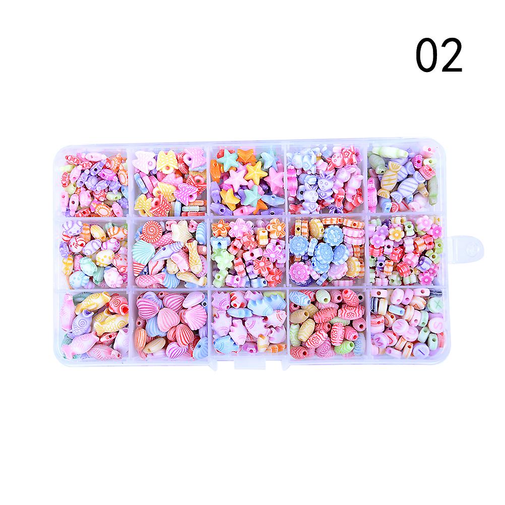 450 Pieces/set Diy Colorful Beads Bracelet Kids Personalized Jigsaw Puzzle Toys