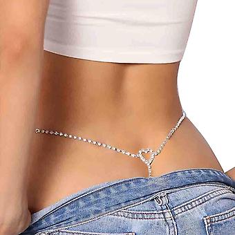 thumbnail image 2 of Exotic Crystal Rhinestone Body Chain Thong Panties – Women's Waist Chains Jewelry 2 of 5