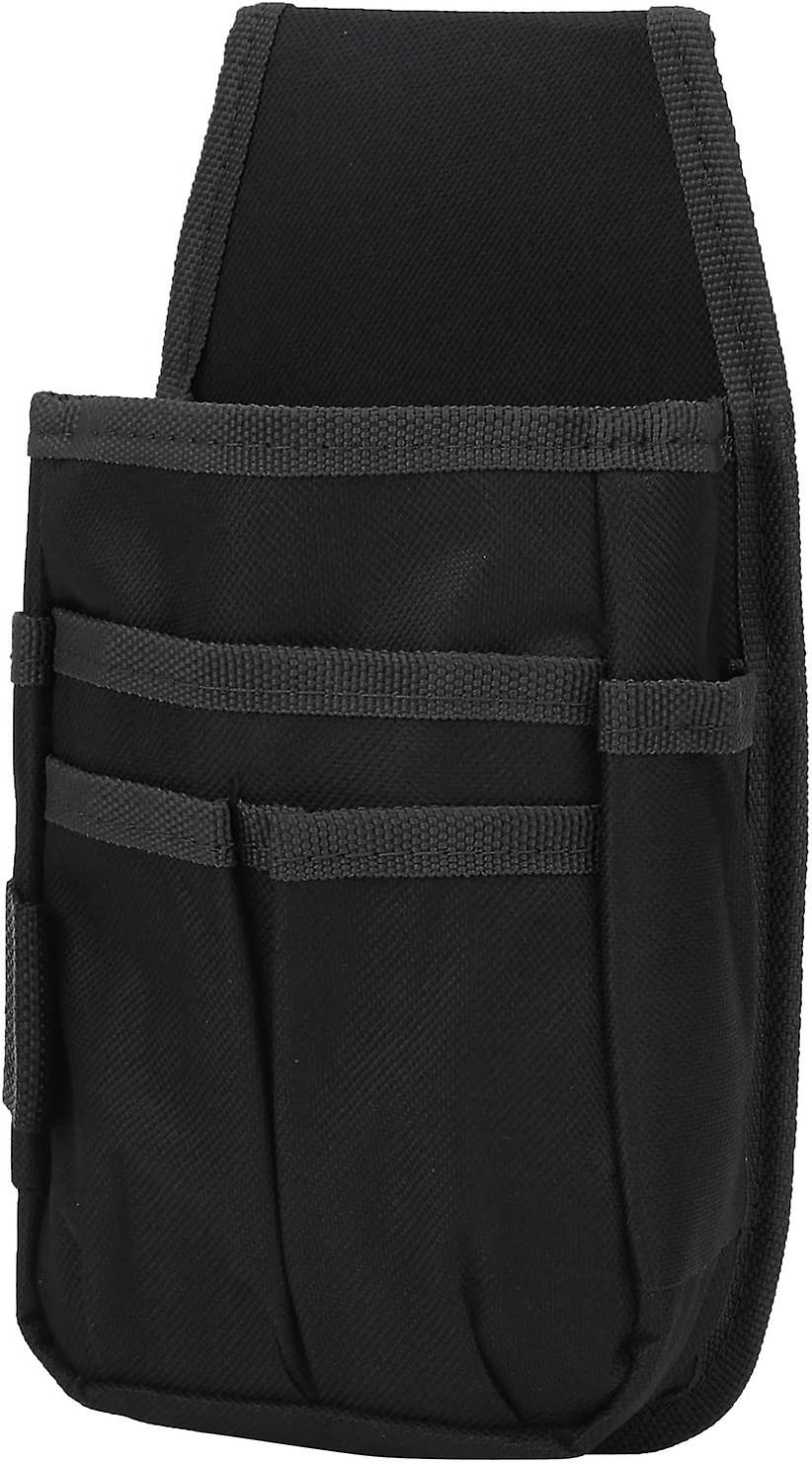 Hardware Tool Pouch, Tool Storage Bag with Front Pockets for Climing Mountaining Hiking (Black Edge)