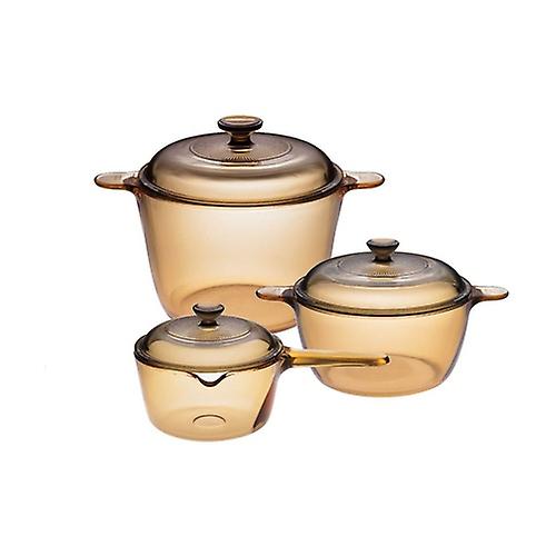 Amber set 3 pieces 1 saucepan and 2 pots 3 units