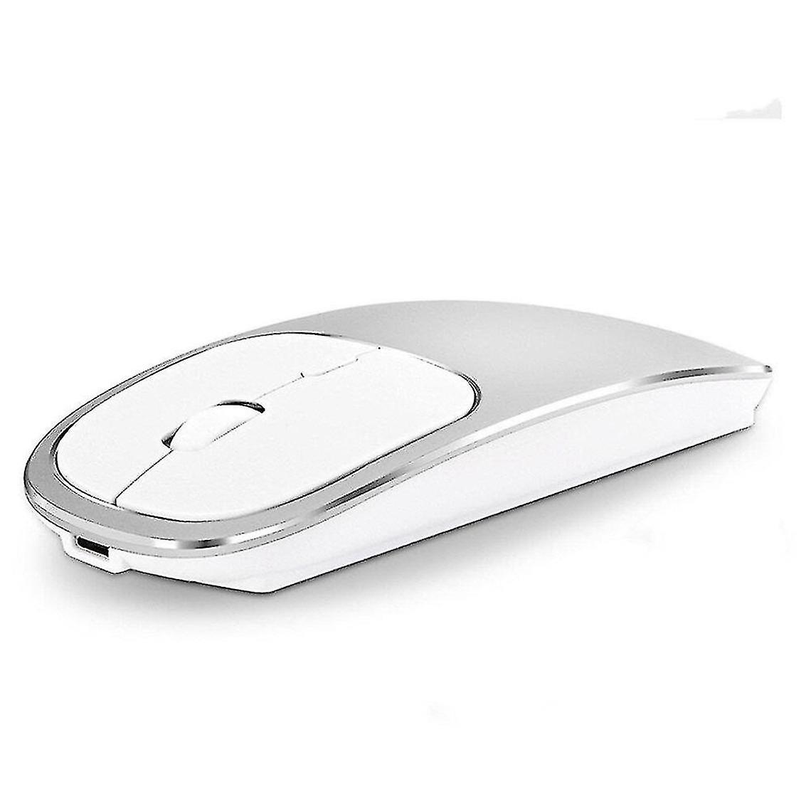 Silent Rechargeable Metal Wireless Mouse Click Mouse Usb Type-c Mice For Mackbook Manual Notebook Computer Laptop