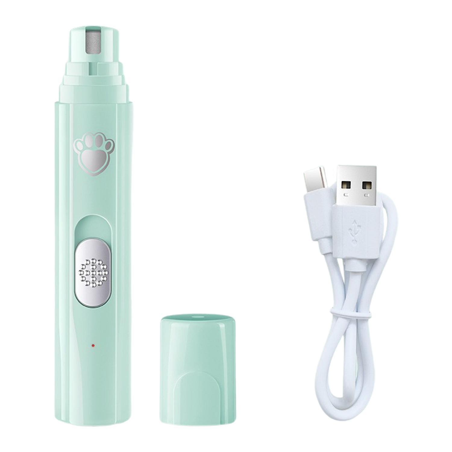 Pet Nail Grinder Rechargeable 2-Speed 3 Grinding Ports Low Noise USB Charging Grooming Portable Rech