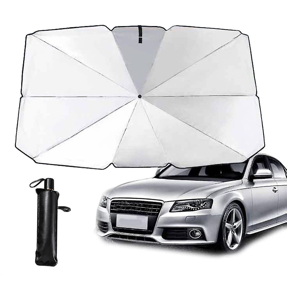 Car Front Window Sunshade, Car Windshield Sunshade Umbrella, Foldable Car Windscreen Sun Shade Blocks Uv Ray