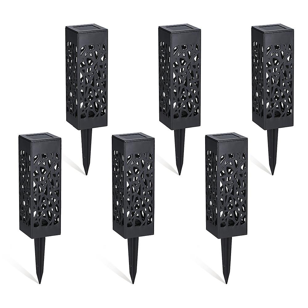 Dc2v Solar Powered Energy Leds Lawn Lamp Hollow Pattern Design