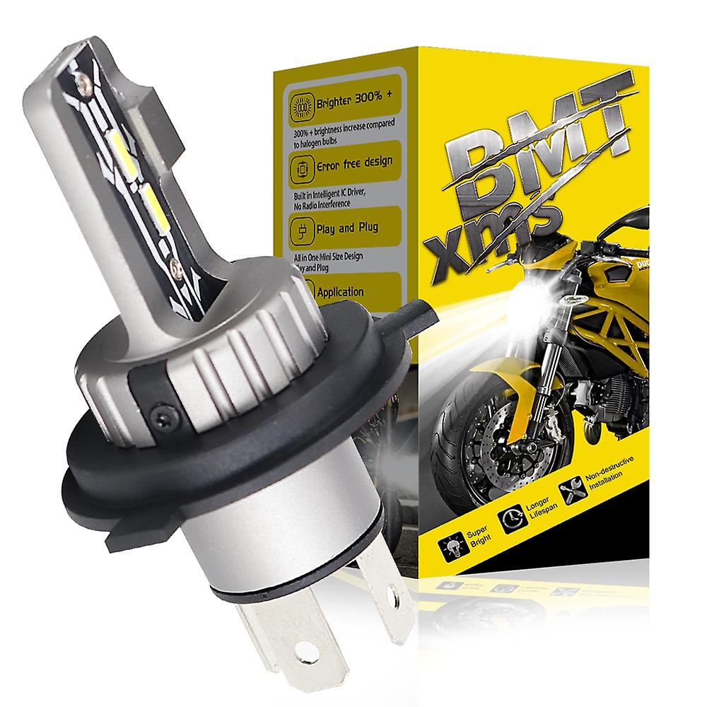 1pcs-bmtxms 20000lm H4 Fanless Led Csp Headlight Bulb For Car Motorcycle 9003 Led Hi/lo High And Low Beam Headlamp Auto Head Lamp 12v