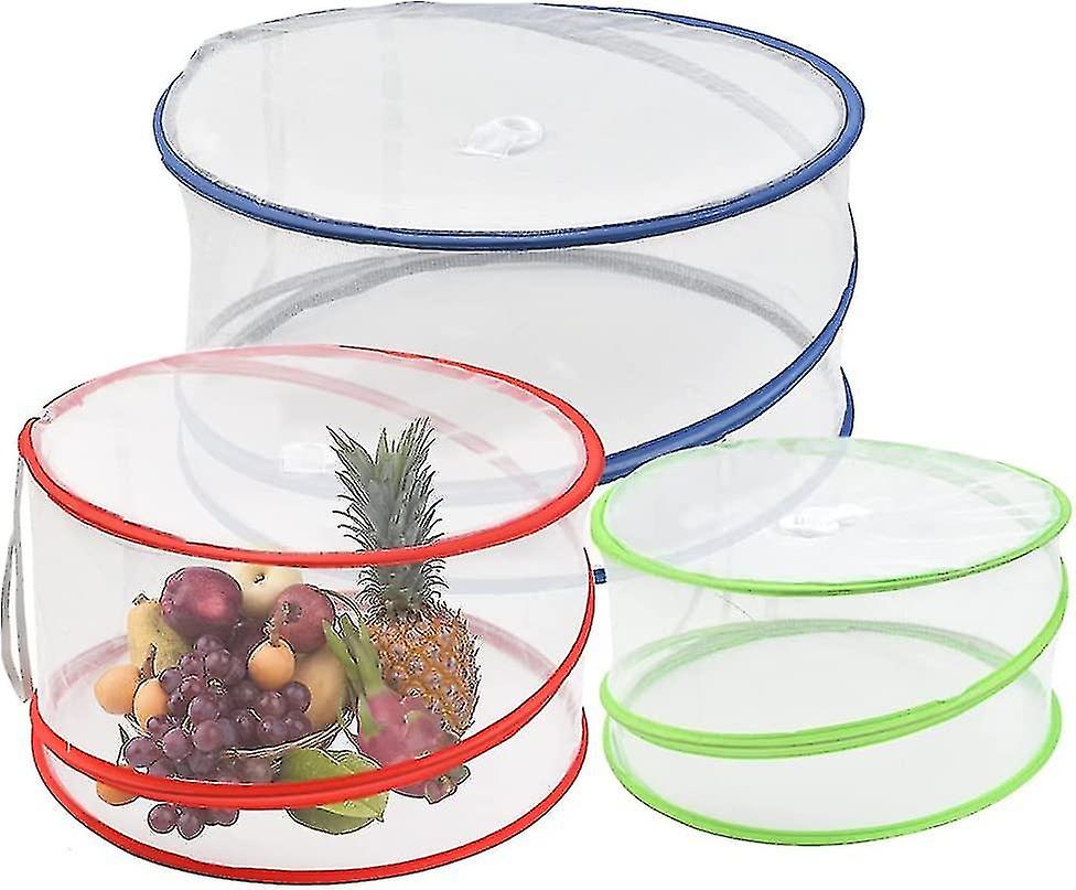 3 stk Acsergery Pop Up Mat Dekker Telt, gjenbrukbare og sammenleggbare Mesh Screen Net