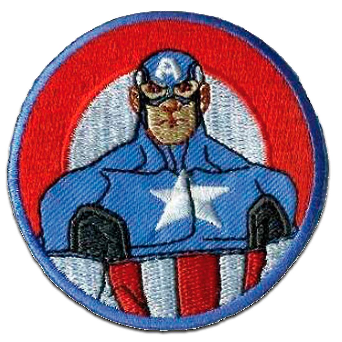 Patch - Avengers "Captain America 2" - kleurrijk - 6 x 6 cm - Opstrijkbare patches