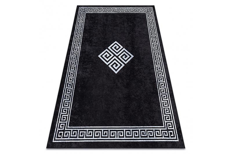 MIRO 52071.804 washing carpet Frame, greek anti-slip - black / white