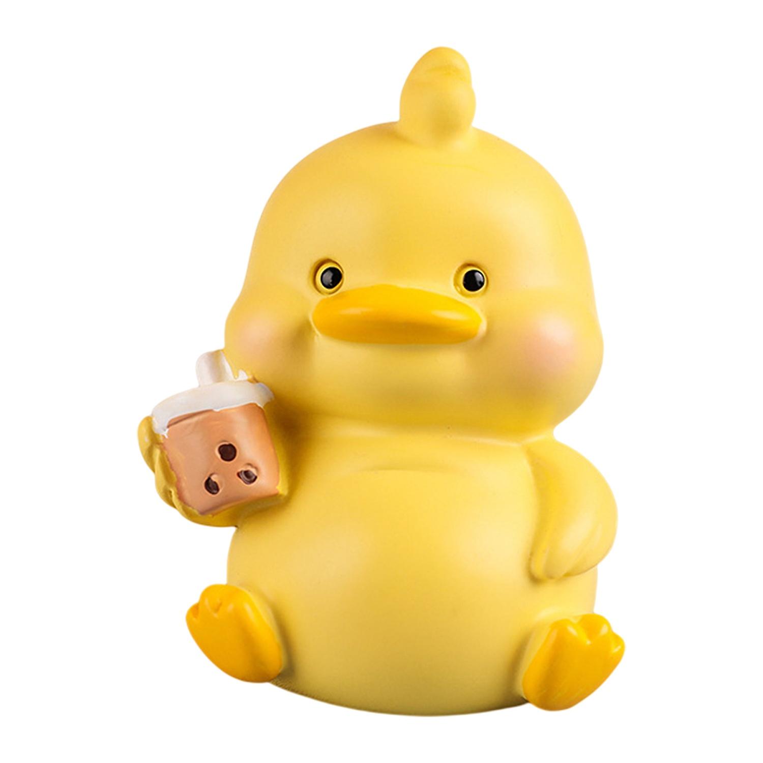 Canard ornement dessin animé exécution exquise peint à la main mignon bavure sans bavure résine décorative beau canard