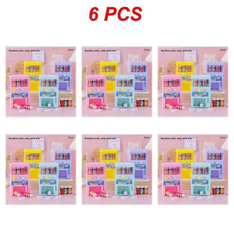 1~10pcs Children's Simulation Mini-coin-operated Beverage Vending Machine Self-service Beverage Cute Funny Toys For