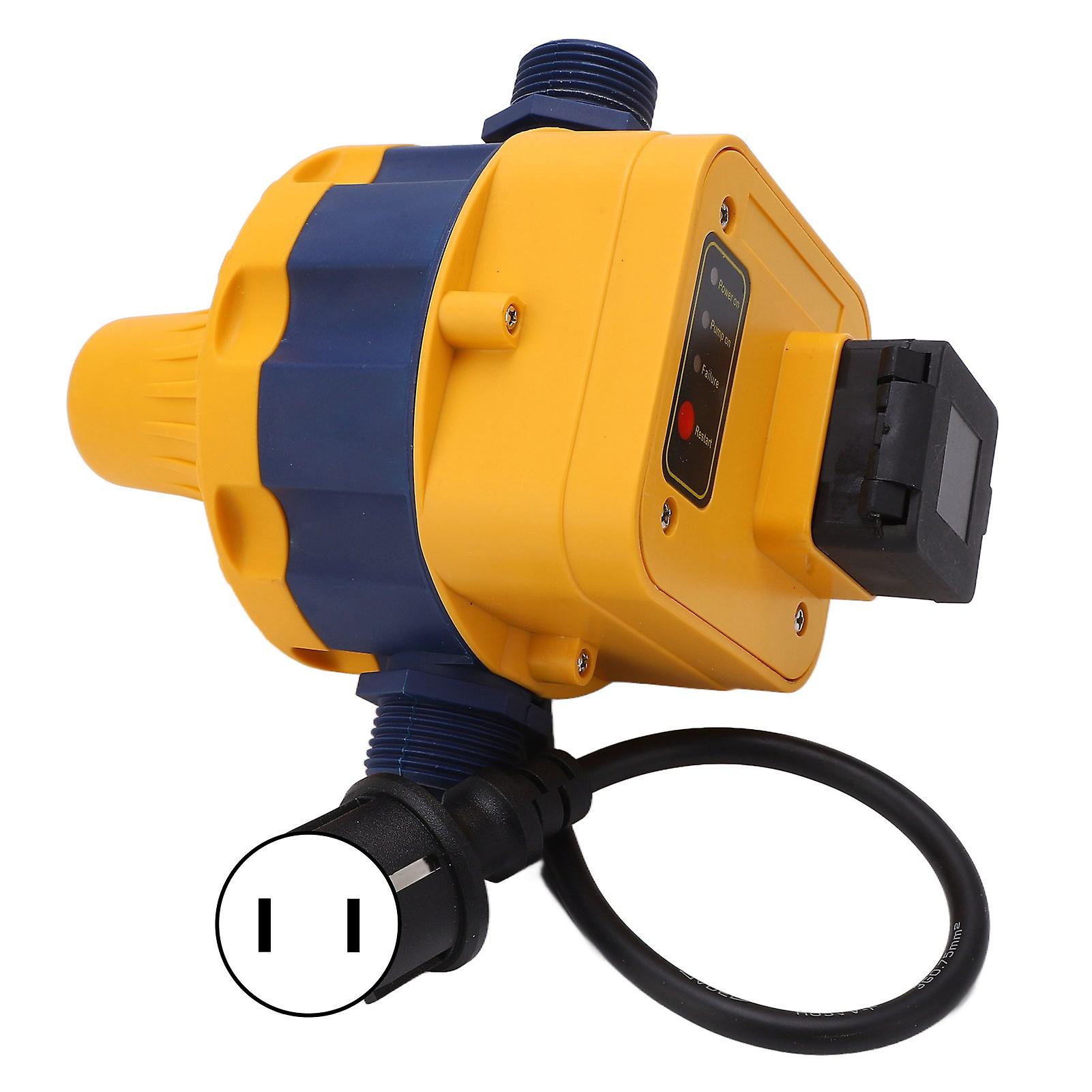 Water Pump Pressure Control Switch Automatic Controller IP65 Protection Yellow Blue