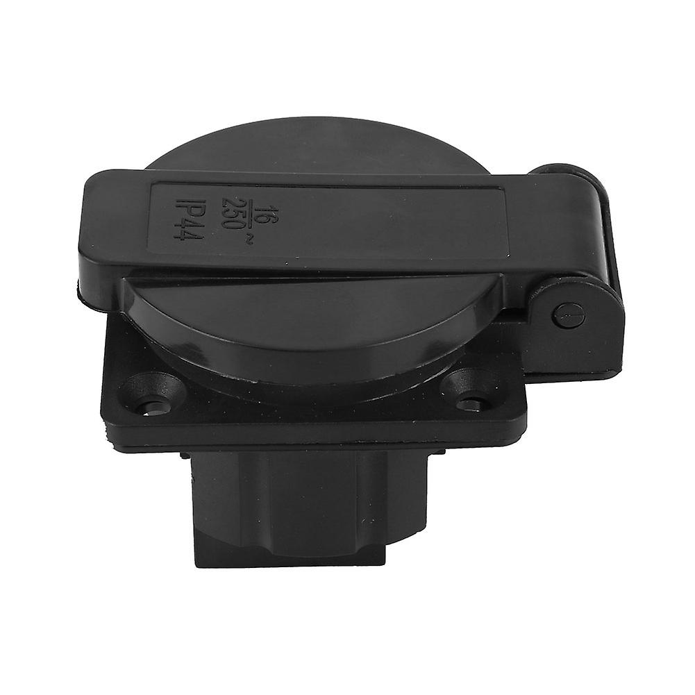 Industrial Waterproof Black German Style Socket for Generator 250V 16A