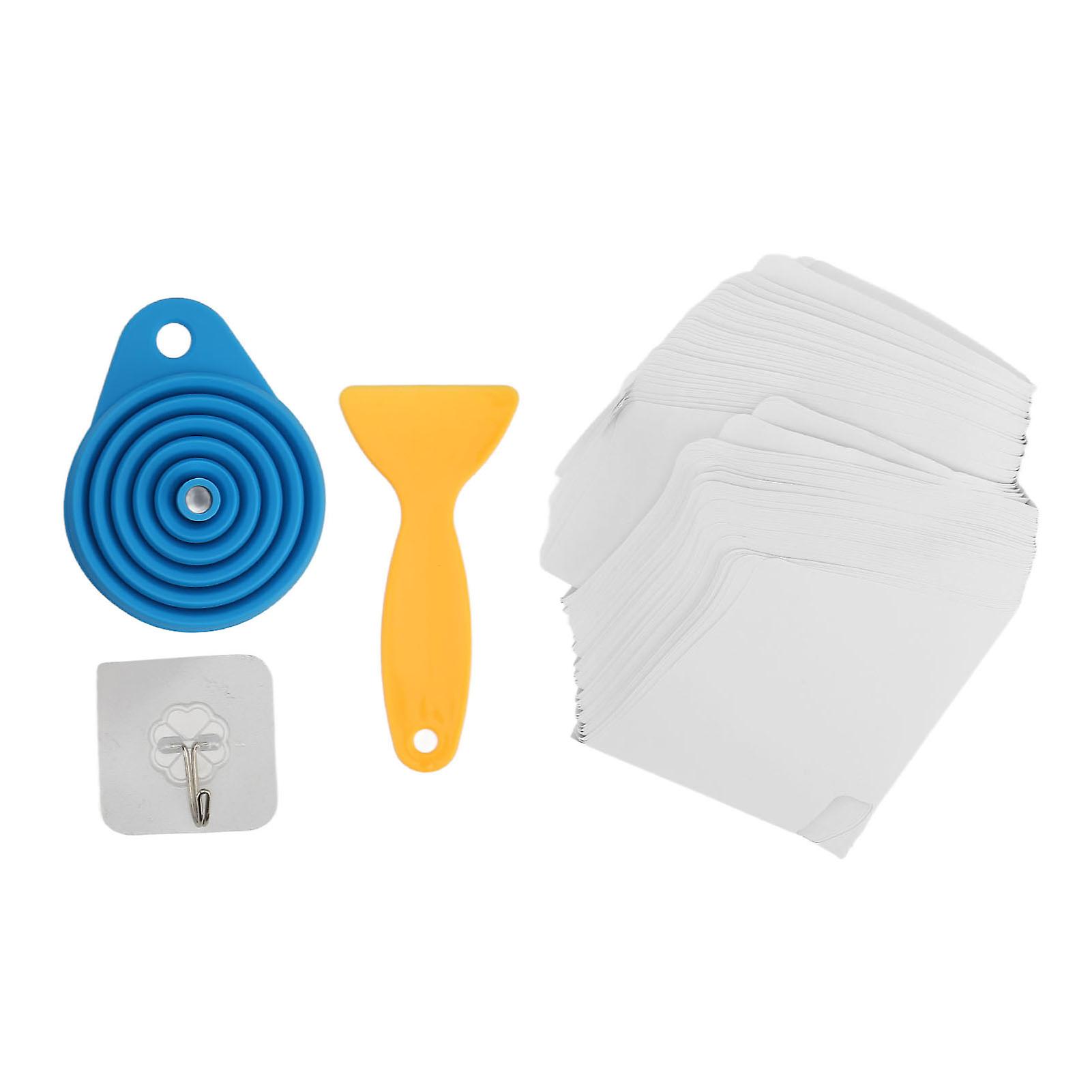 Silicone Paint Filter Paper Funnel with Fine Mesh - 100 Pack