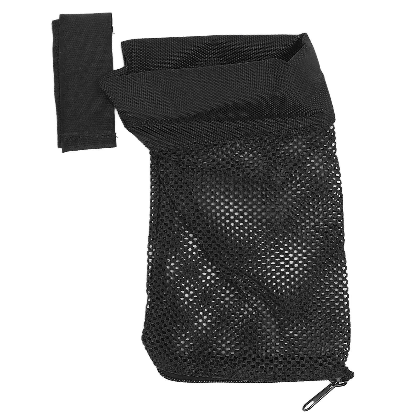 Iron, Nylon, Brass Cartridge Catcher, Quick Release Shell, Padded Mesh with Zipper for Hunting, Black