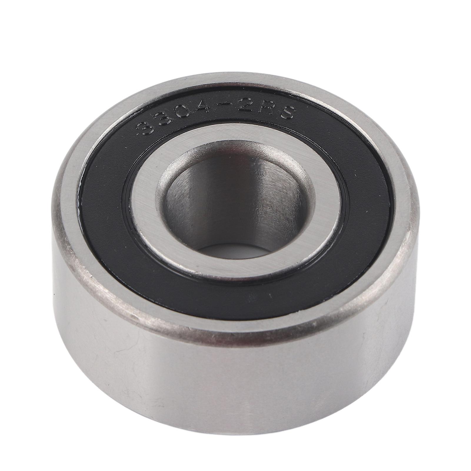 3304-2RS Low Noise Double Row Angular Contact Ball Bearing 20x52x22mm