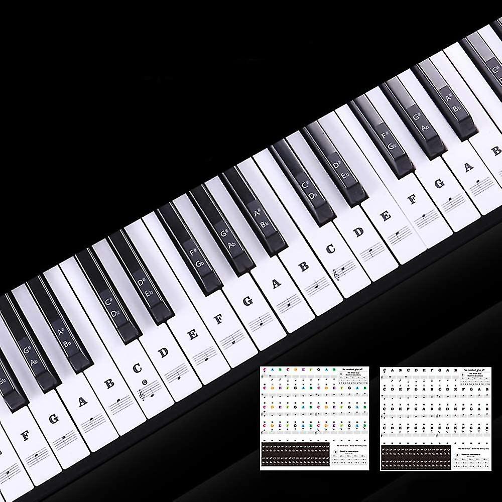 Transparent Piano Keyboard Sticker 88 Keys Electronic Keyboard