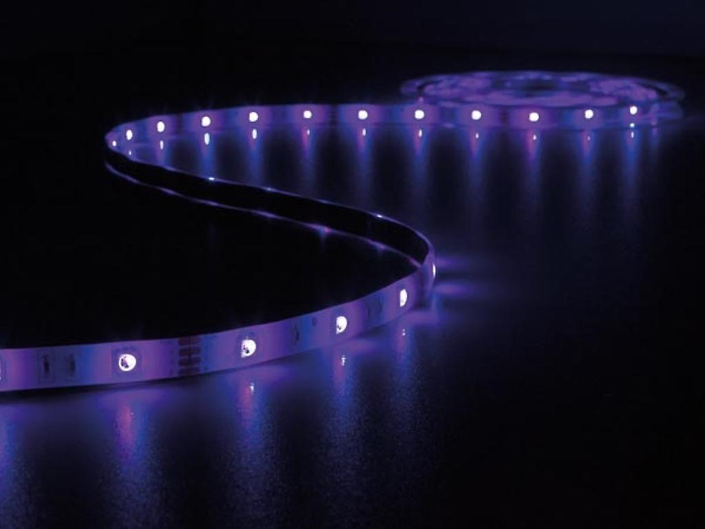 Kit with Audio Controlled Flexible LED Strip, Controller and Power Supply - Rgb - 150 LEDs - 5 M - 1