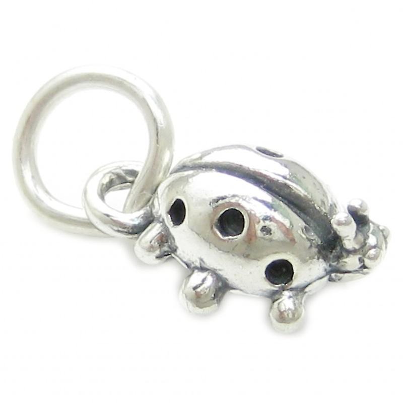 Ladybird Ladybug Tiny Sterling Silver Charm .925 X 1 Lady Bird Bug Insect