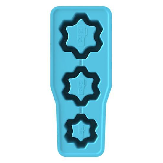 Silicone Ice Cube Mold Tray with Lid Snowflake Cup Shape Reusable Large Ice Cube Mold Food-Grade Silicone Easy to Clean Stackable Ice Tray for
