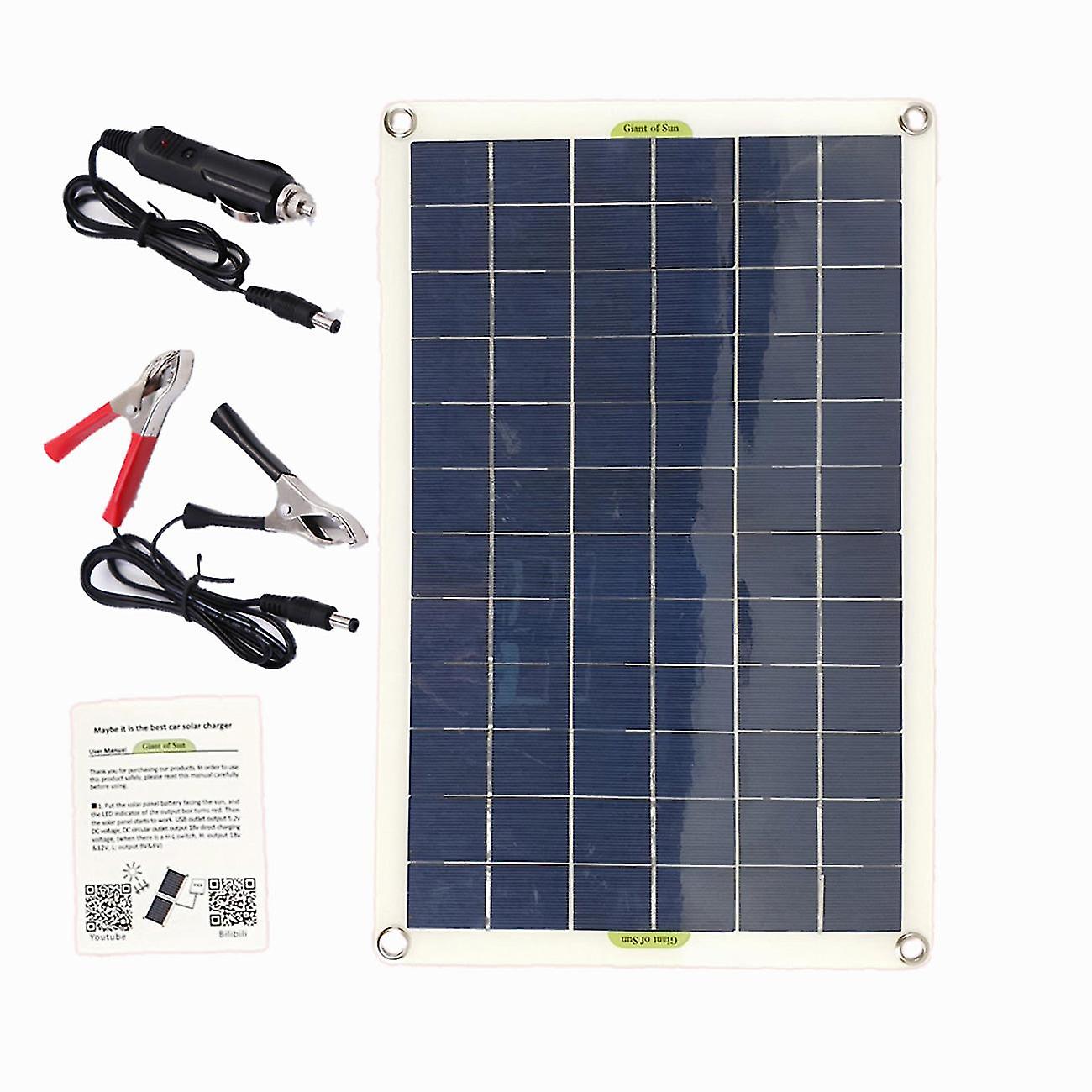 50W Solar Panel Usb Output Solar Cells Poly Solar Panel For 12v/24v Battery Power Charger.