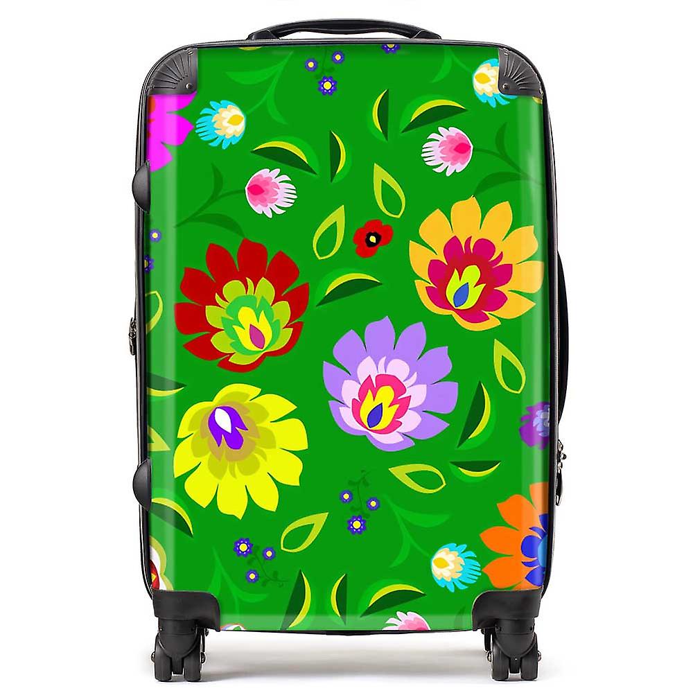 Polish Folk Floral Suitcase