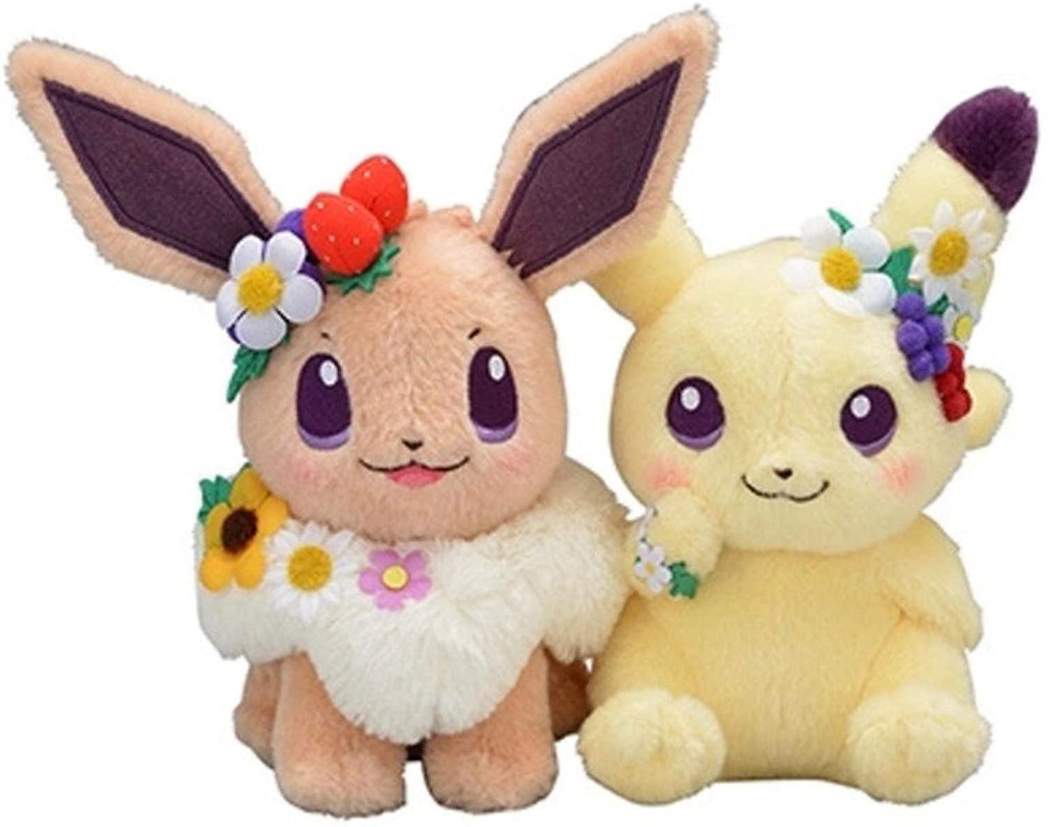 Anime Pikachu Eevee Plush Doll 18cm