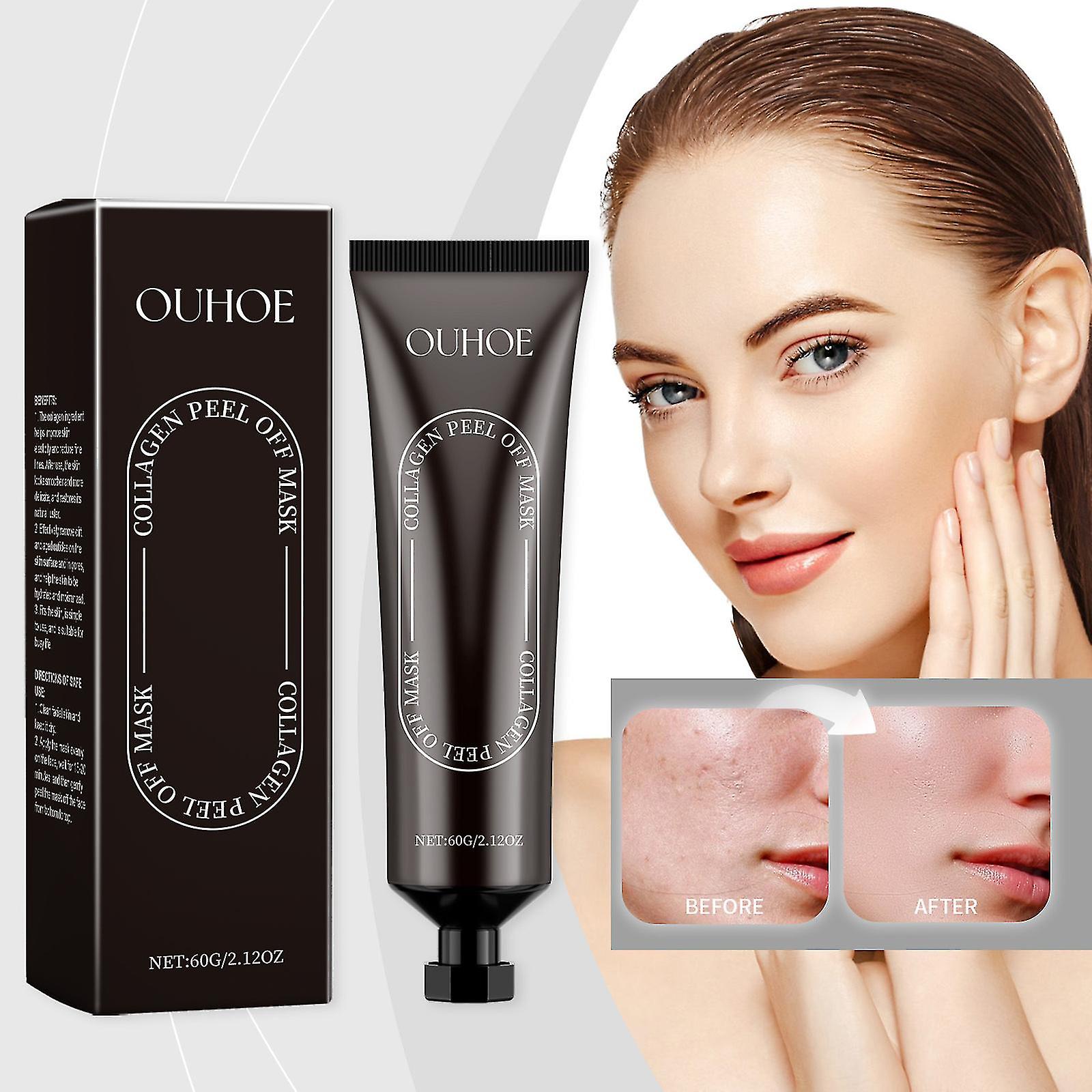 Collagen Reverse Volume Peel Off Face Mask Pack, Collagen Peel Off Mask, Hydrolyzed Collagen 380 Dalton Face Mask