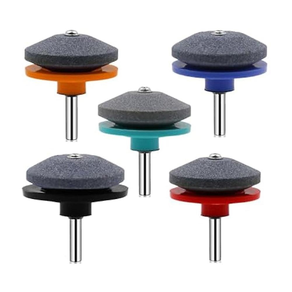 5pcs Lawnmower Dull Blade Sharpener,Lawn Mower Blade Sharpener Kits,Universal Blade Sharpeners for Lawn Mowers