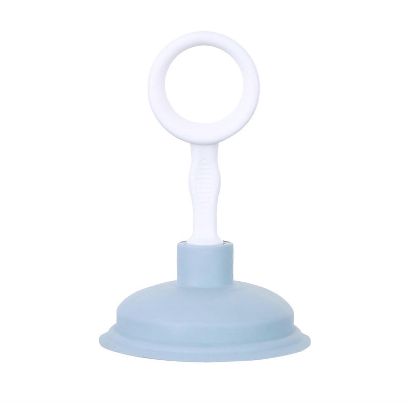 Sink Plunger Strong Suction Force Quick Pipe Dredging Cleaning Suction Cup For Kitchen Bathroom Blue