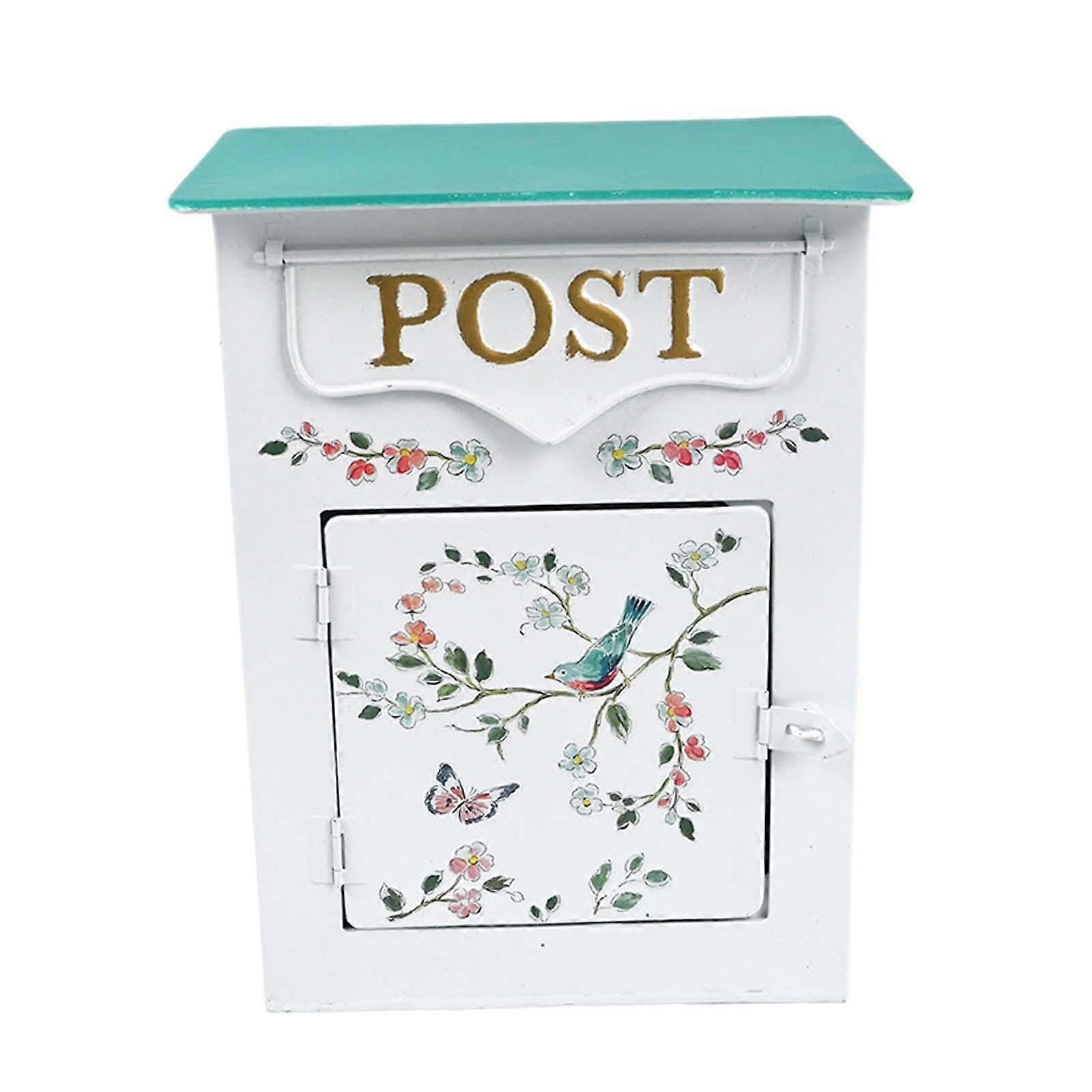 صندوق بريد معدني حديث مثبت على الحائط لباب المنزل والمكتب المزخرف