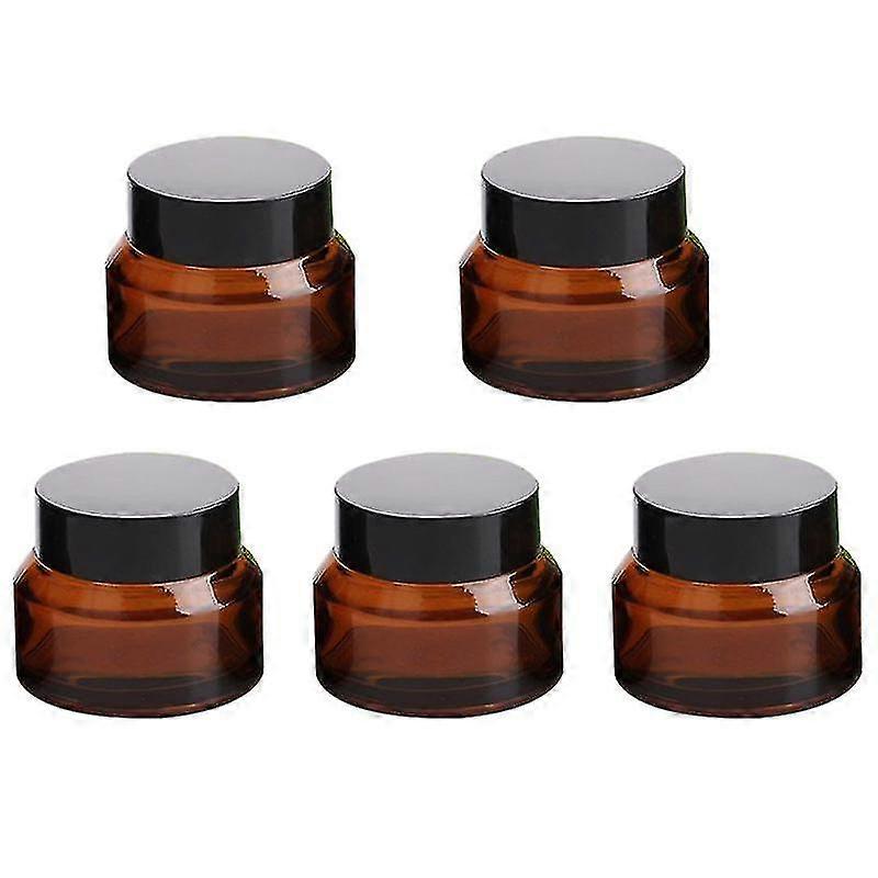 5pcs container bottle, Brown Cream Jars