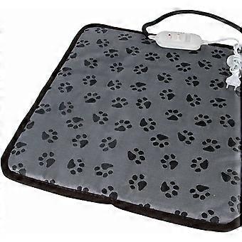 Tapete Aquecido para Animais de Estimação, Cães, Gatos, Aquecedor de Inverno, Ajustável, Temperatura Constante, Cordão Resistente à Mastigação (45 x 45cm)