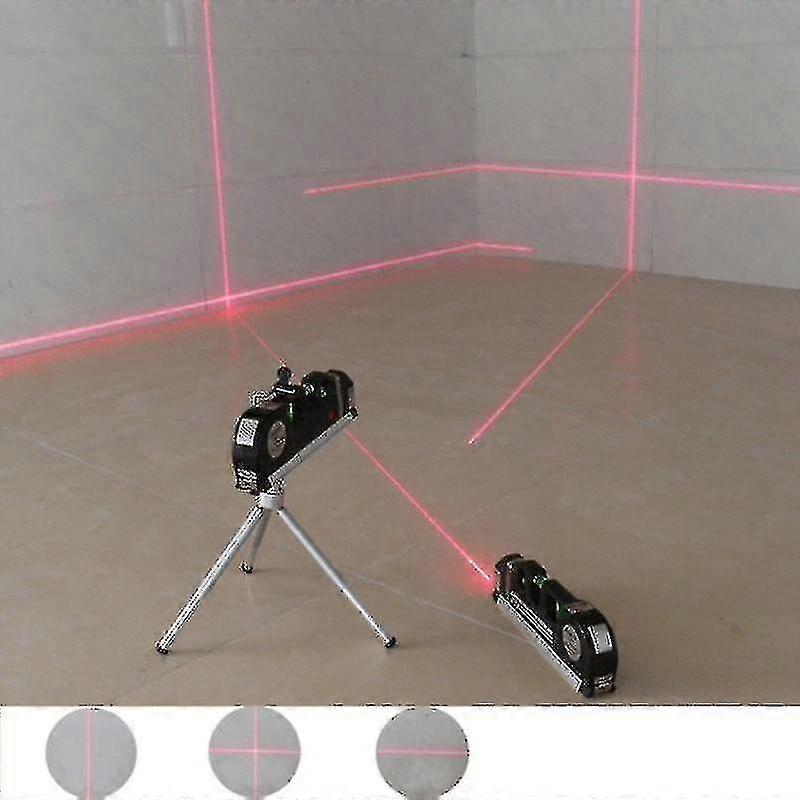 Infrared Laser Level Cross Line Measure Tape Multifunction Tools