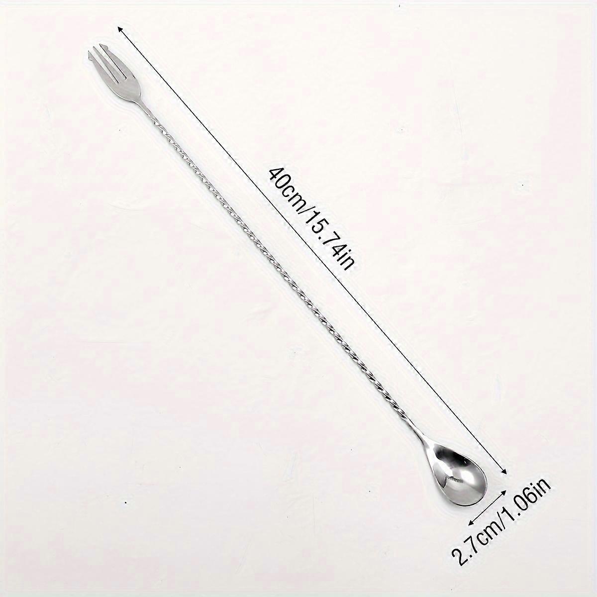 Wine Mixing Stick, Stainless Steel 304 Long Handle Spoon, Cocktail Wine Mixing Long Handle Spoon, Popsicle, Coffee Milk Tea Mixing Stick, Bar Supplies