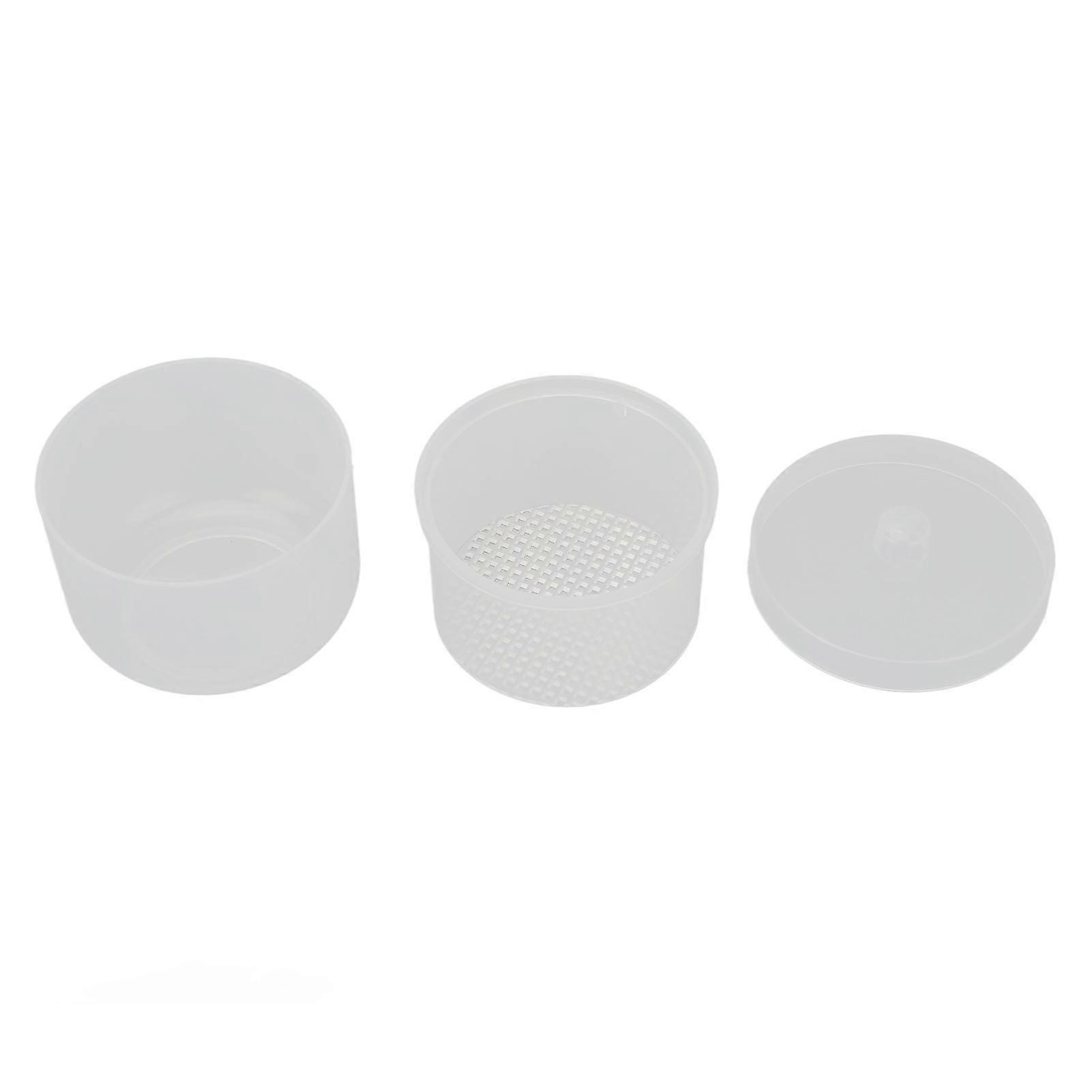 Grinding Head Clean Soak Box Cosmetic Brush Nail Art Drill Bits Soaking Container With Strainer