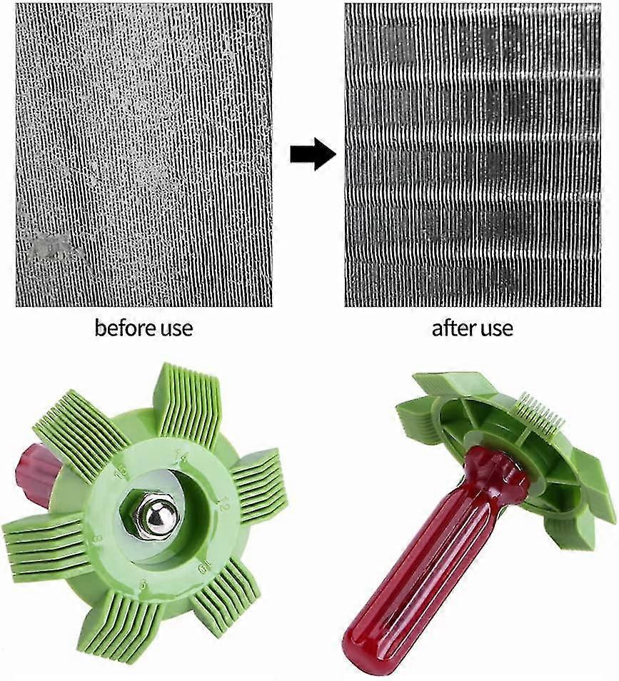 thumbnail image 2 of Radiator Brush Multifun Air Conditioner Coil Straightener Cleaning Tool Fin Comb Condenser Radi Ac Coil Cleaner 2 of 14