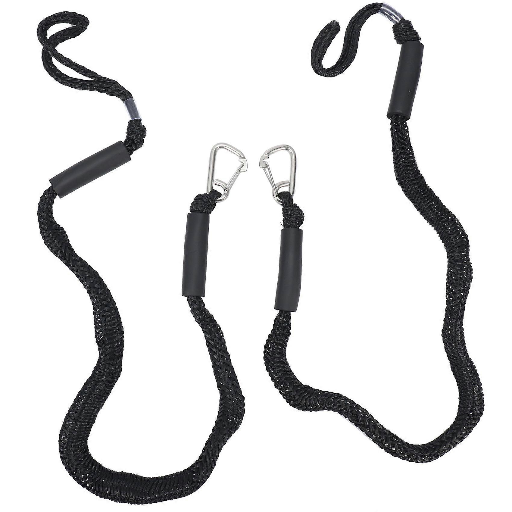 Linhas de Doca de Barco Elástico com Gancho 4 Pés de Corda de Amarração de Amarração Acessórios de Barco Linhas de Encaixe Choque