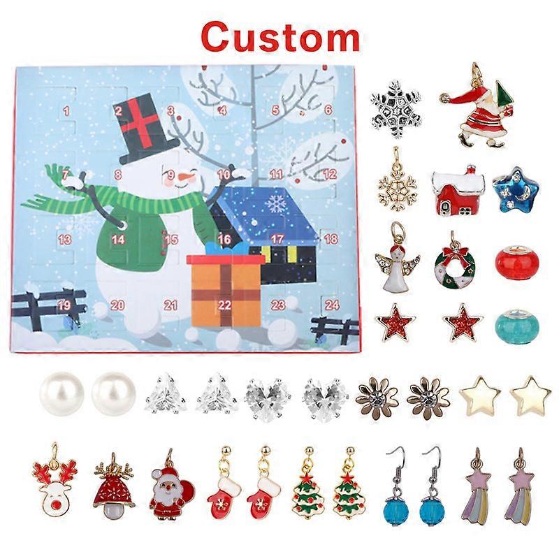 女の子のための面白いクリスマスギフト女性のためのクリスマスイヤリングギフトボックスイヤリングセット