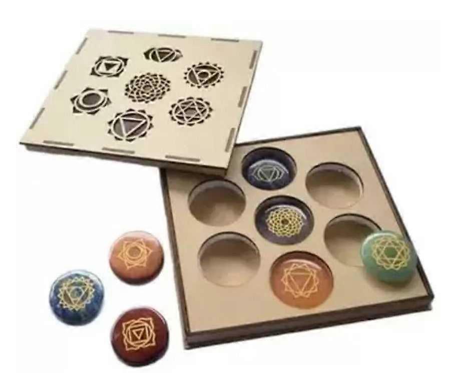 Seven Chakra Round Shape Stone Set