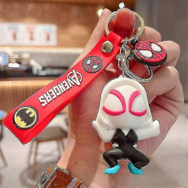 Cute Spiderman Keychain Pendant Action Figures For Kids Birthday Gifts